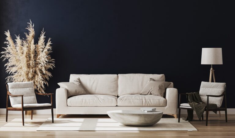 Living Dark Wall Sofa - Haven Renovations