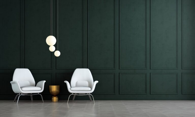 Lounge Dark Green Wall - Haven Renovations