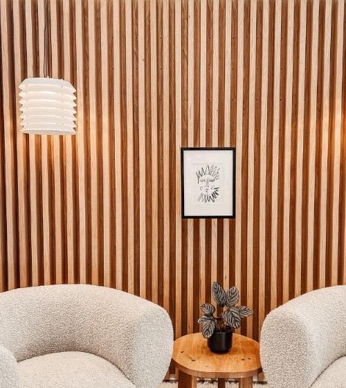 Wood Slat Lounge - Haven Renovations
